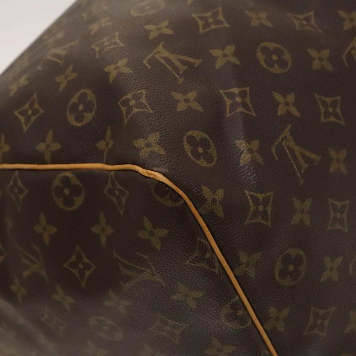 Louis Vuitton Keepall Bag Monogram Canvas, BROWN, CANVAS, Travel bag