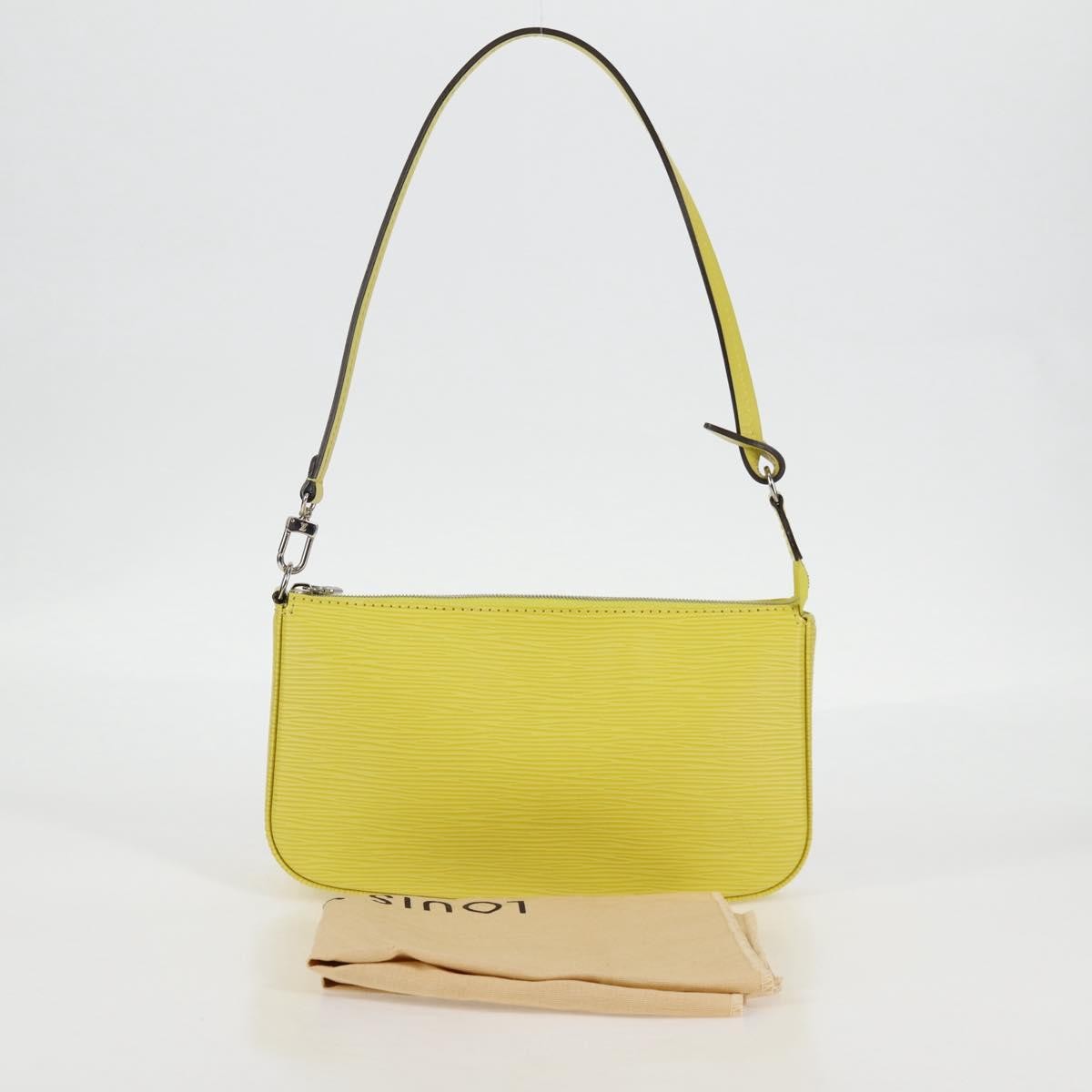 Louis Vuitton Pochette Accessoires NM Epi Leather, YELLOW, LEATHER, Clutche & pouche