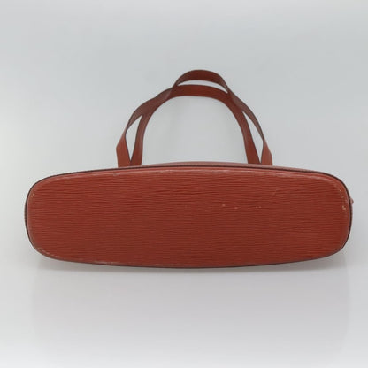 Louis Vuitton Lussac Handbag Epi Leather, BROWN, LEATHER, Shoulder bag
