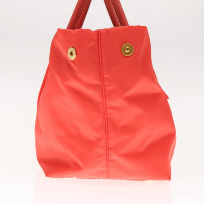 Prada Bow Tote Tessuto, ORANGE, NYLON, Handbag