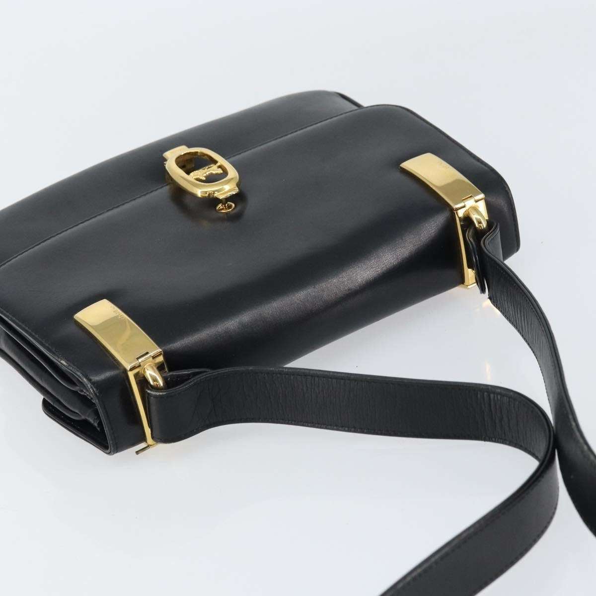 Celine Horse Carriage Shoulder bag Leather, BLACK, LEATHER, Shoulder bag