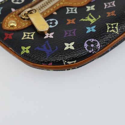 Louis Vuitton Pochette Accessoires Monogram Multicolor, BLACK, CANVAS, Clutche & pouche