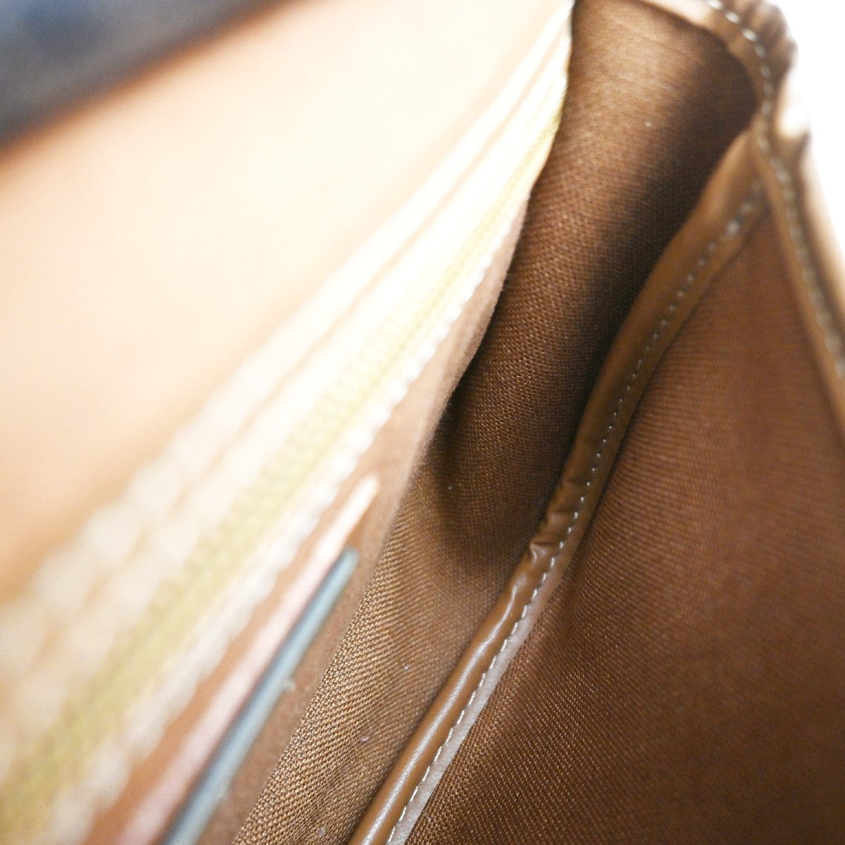 Christian Dior Vintage Honeycomb Shoulder Bag Canvas and Leather, BROWN, PVC, Shoulder bag