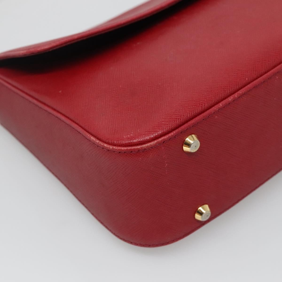 Burberry Vintage Handbag Leather, RED, LEATHER, Handbag