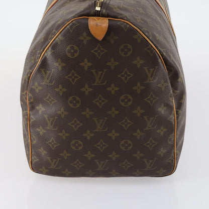 Louis Vuitton Keepall Bag Monogram Canvas, BROWN, CANVAS, Travel bag