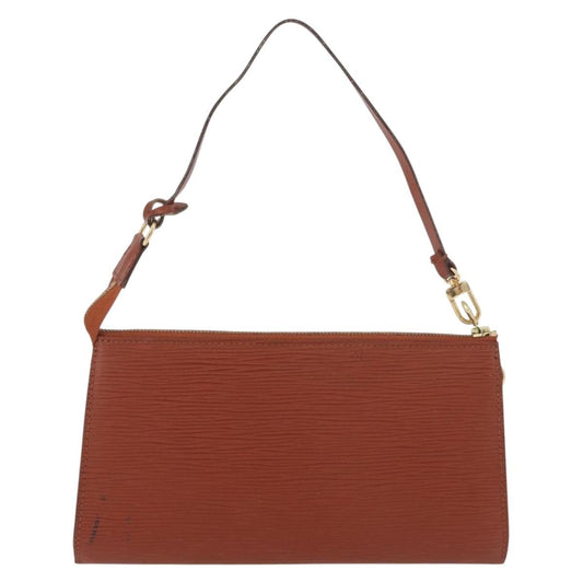 Louis Vuitton Pochette Accessoires Epi Leather, Brown, Leather, Clutch