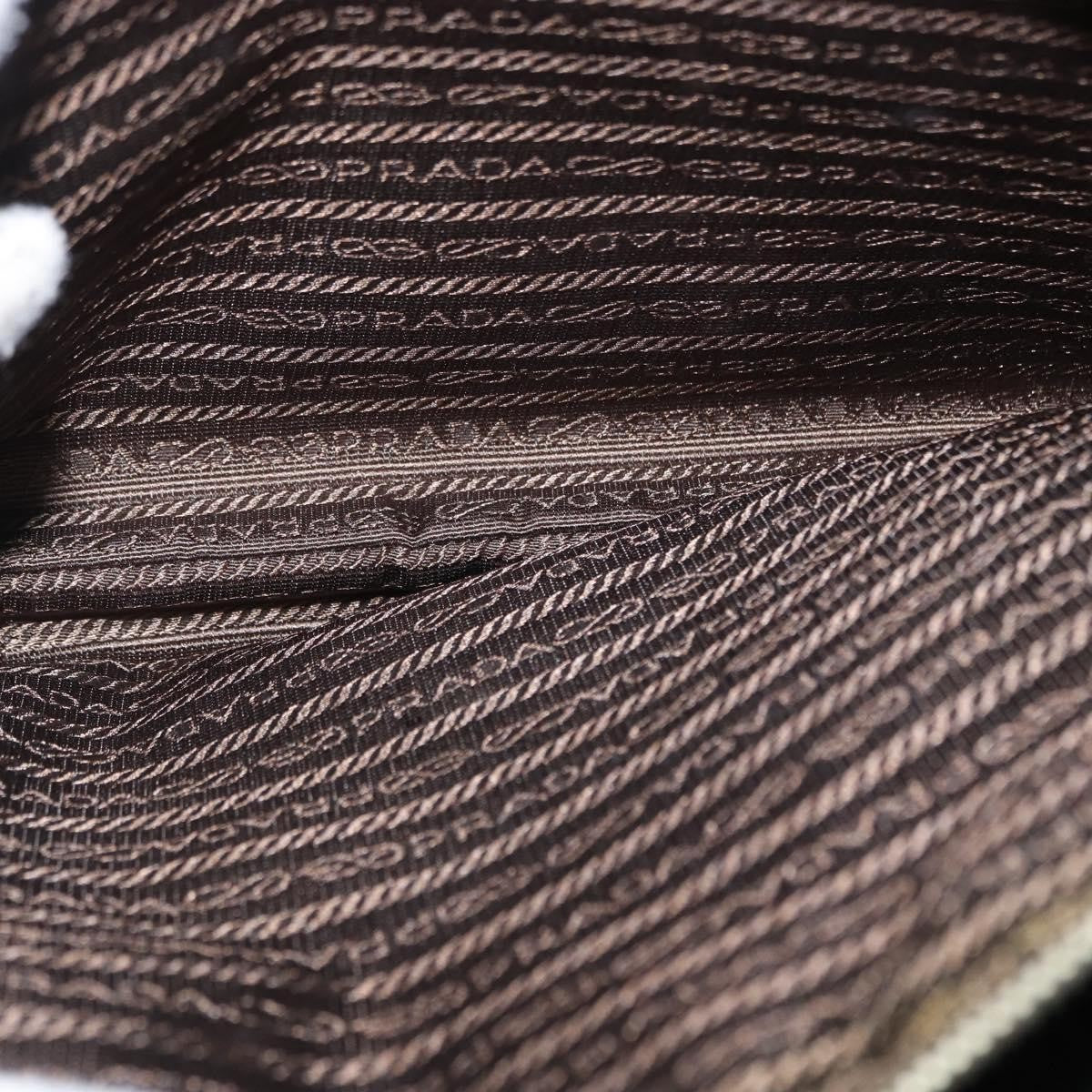 Prada Vintage Tote Tessuto with Leather, BROWN, NYLON, Tote bag