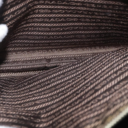 Prada Vintage Tote Tessuto with Leather, BROWN, NYLON, Tote bag