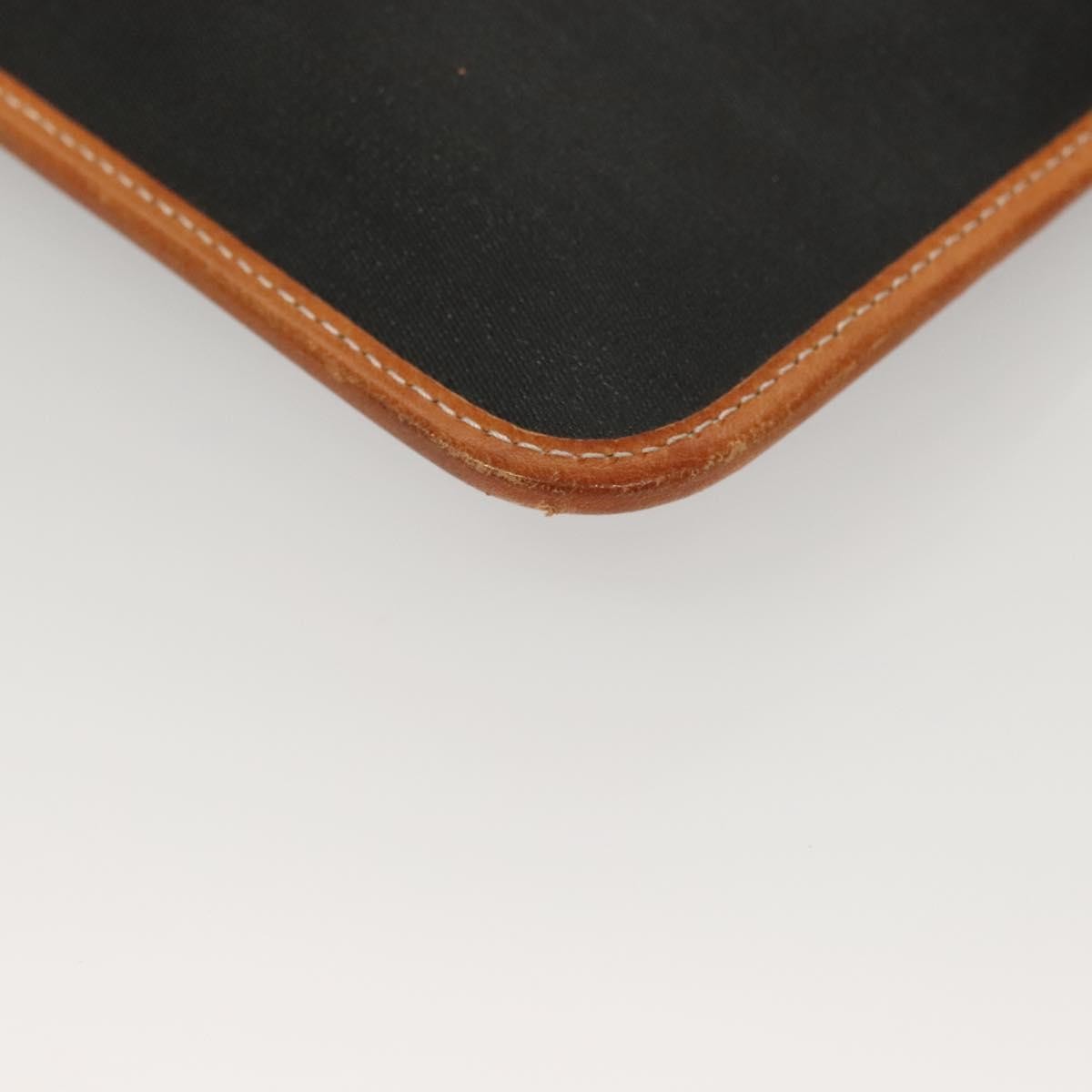 Christian Dior Vintage CD Chain Flap Shoulder Bag Canvas, BLACK, PVC, Shoulder bag