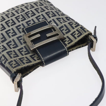 Fendi Vintage Shoulder Bag Zucca Canvas, NAVY, CANVAS, Shoulder bag