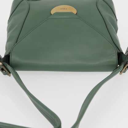 Chloe Vintage Flap shoulder bag Leather, GREEN, LEATHER, Shoulder bag