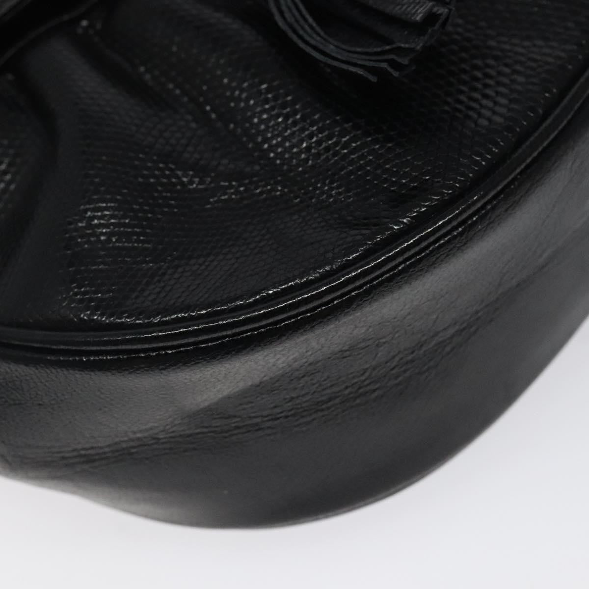 Saint Laurent Vintage Shoulder Bag Leather, BLACK, LEATHER, Shoulder bag