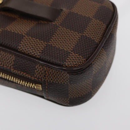 Louis Vuitton Etui Okapi Camera Case Damier, BROWN, CANVAS, Clutche & pouche