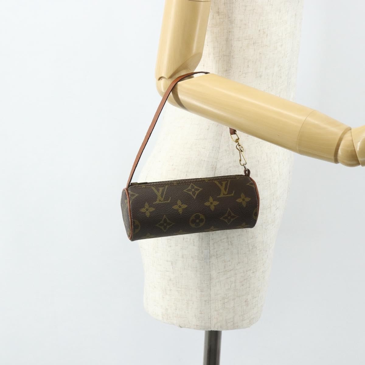 Louis Vuitton Papillon Pochette Monogram Canvas, BROWN, CANVAS, Clutche & pouche