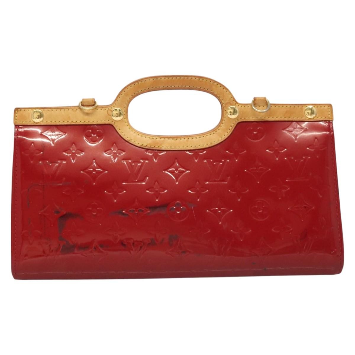 Louis Vuitton Roxbury Drive Handbag Monogram Vernis, RED, PATENT_LEATHER, Handbag