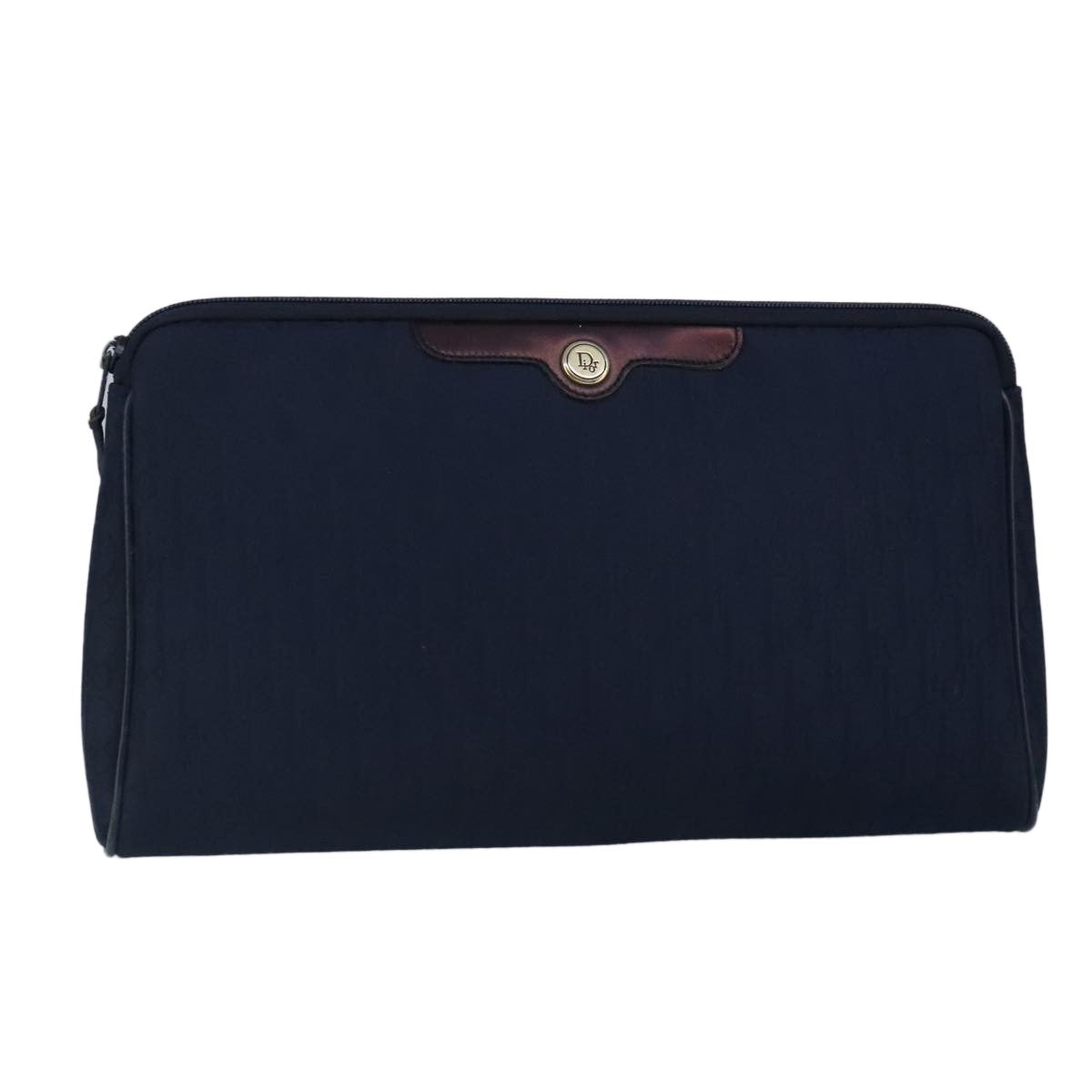 Christian Dior Vintage Trotter Pouch Canvas, NAVY, CANVAS, Clutche & pouche