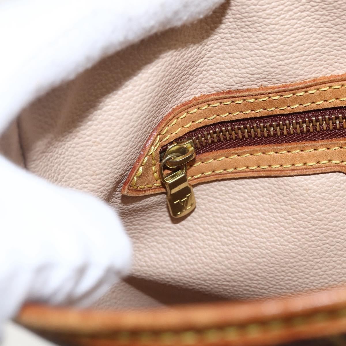 Louis Vuitton Petit Bucket Bag Monogram Canvas, BROWN, CANVAS, Shoulder bag