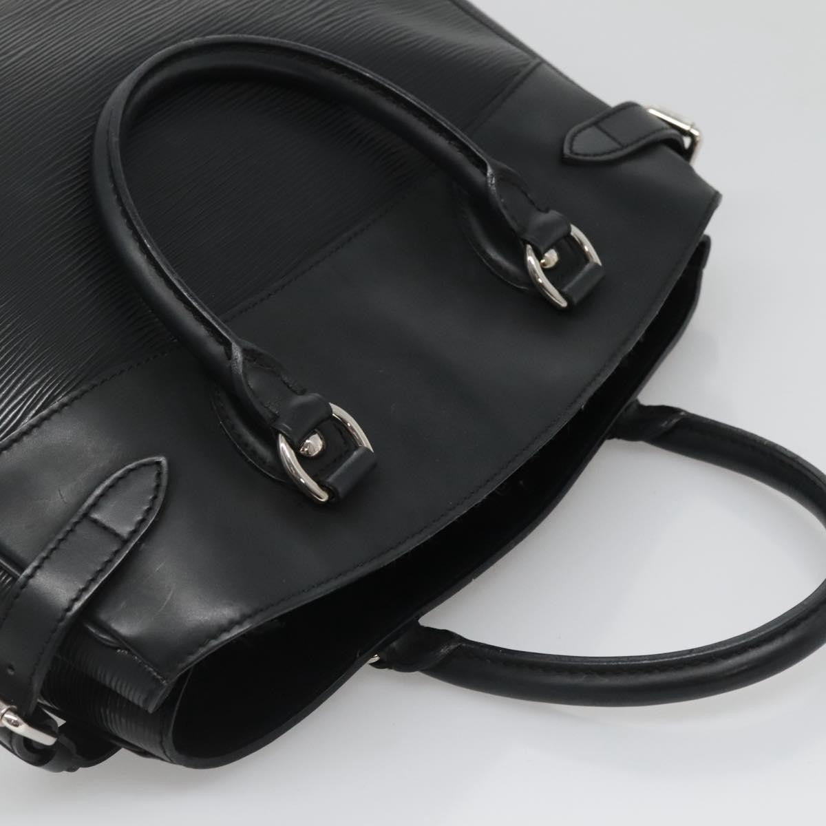 Louis Vuitton Passy Tote Epi Leather, BLACK, LEATHER, Tote bag