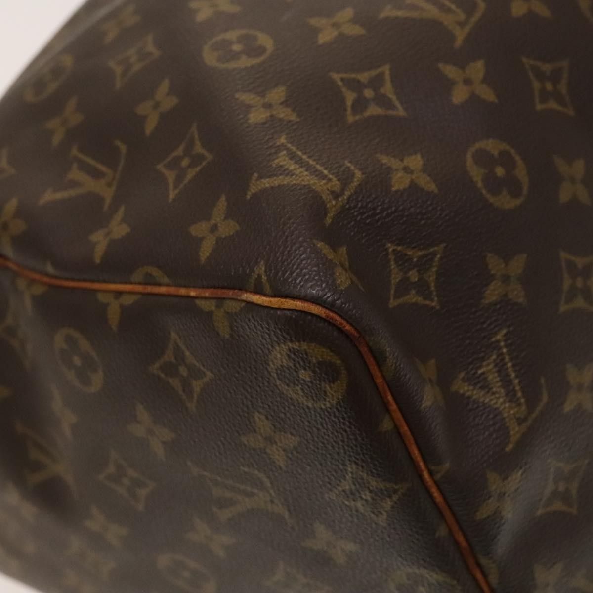 Louis Vuitton Keepall Bag Monogram Canvas, BROWN, CANVAS, Travel bag