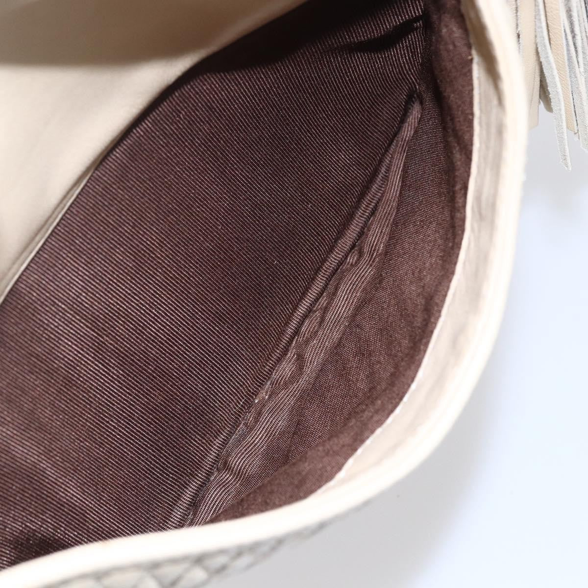 Bally Vintage Shoulder Bag Quilted leather, ECRU, LEATHER, Shoulder bag