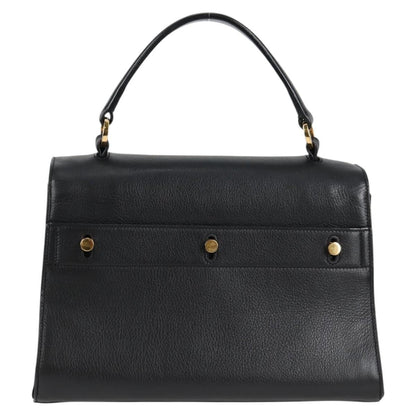 Saint Laurent Muse Two Bag Leather, BLACK, LEATHER, Handbag