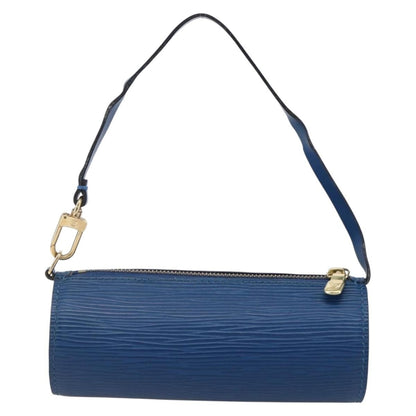 Louis Vuitton Soufflot Pochette Epi Leather, BLUE, LEATHER, Clutche & pouche