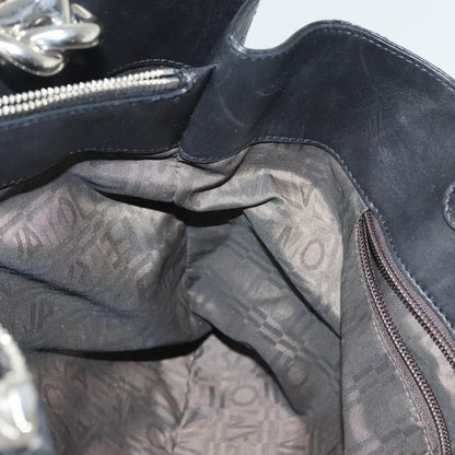 Salvatore Ferragamo Vala Handbag Leather, BLACK, LEATHER, Handbag