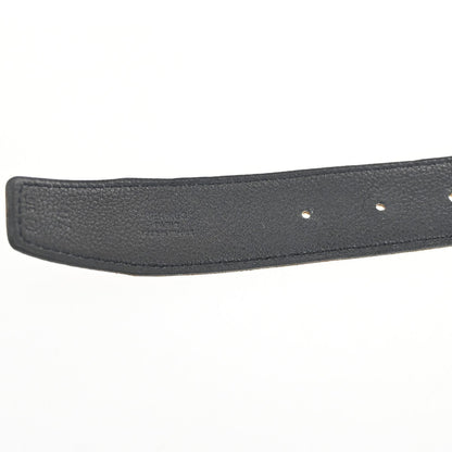 Hermes Constance Reversible Belt Leather, BLACK, LEATHER, Belts
