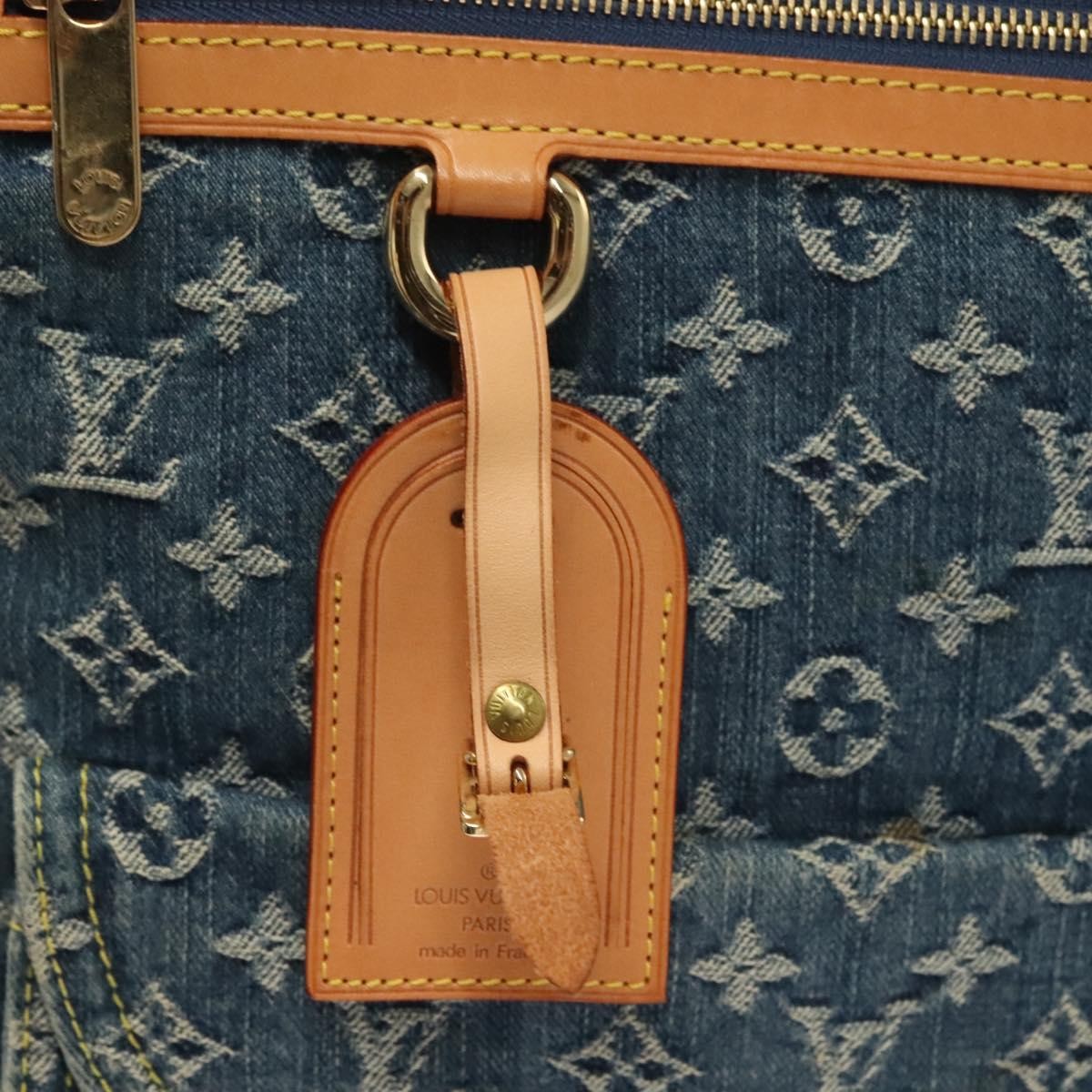 Louis Vuitton Baggy grand modèle Denim, BLUE, DENIM_JEANS, Handbag