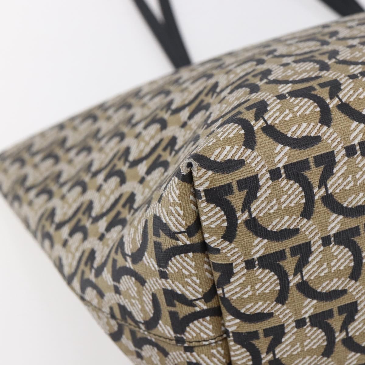 Salvatore Ferragamo Gancini Travel Tote Gancini Jacquard, NAVY, CANVAS, Tote bag