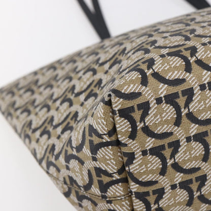 Salvatore Ferragamo Gancini Travel Tote Gancini Jacquard, NAVY, CANVAS, Tote bag