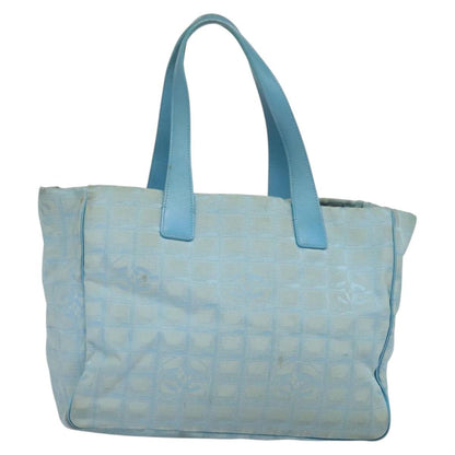 Chanel Travel Line Tote Nylon, BLUE, NYLON, Travel bag