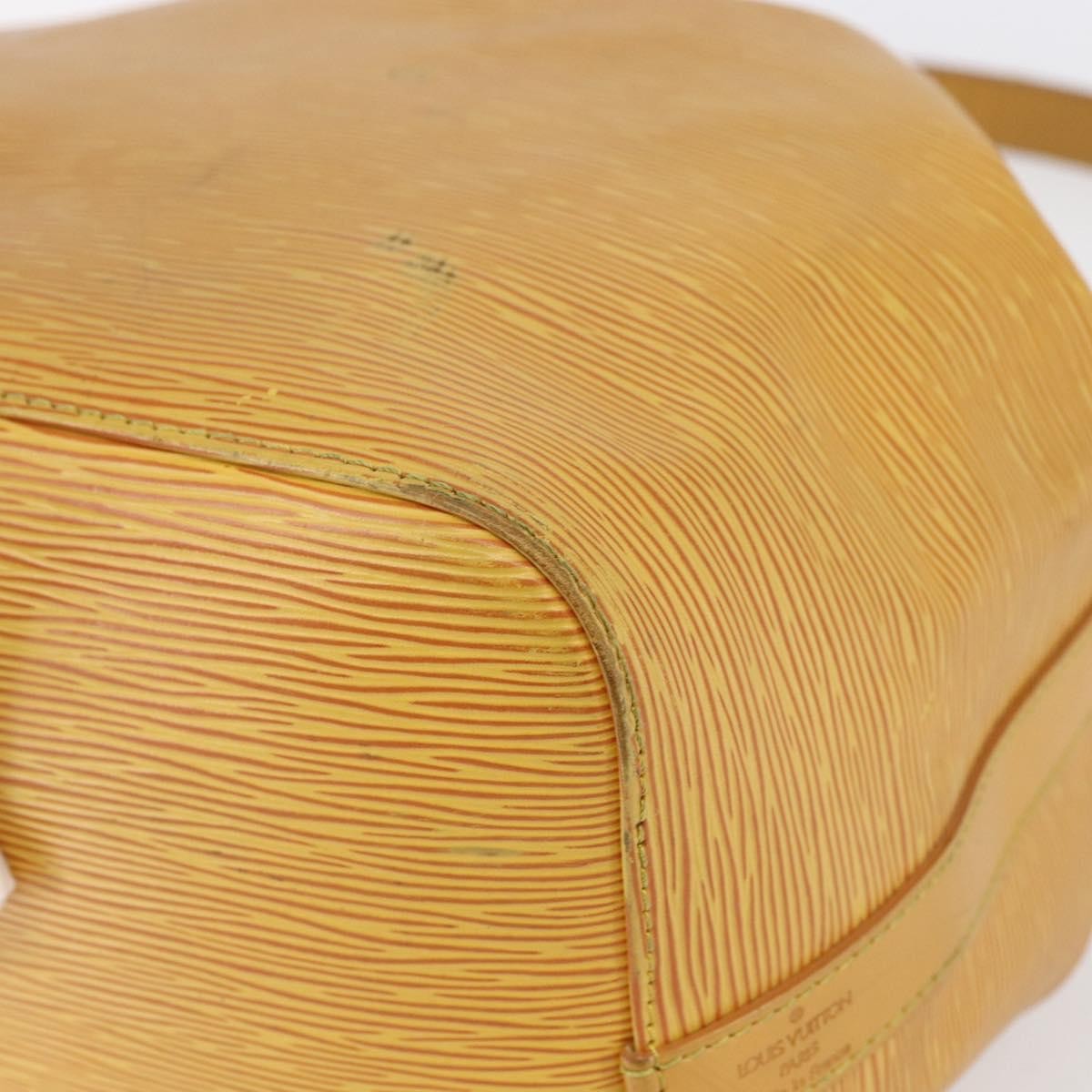 Louis Vuitton Petit Noe Handbag Epi Leather, YELLOW, LEATHER, Shoulder bag
