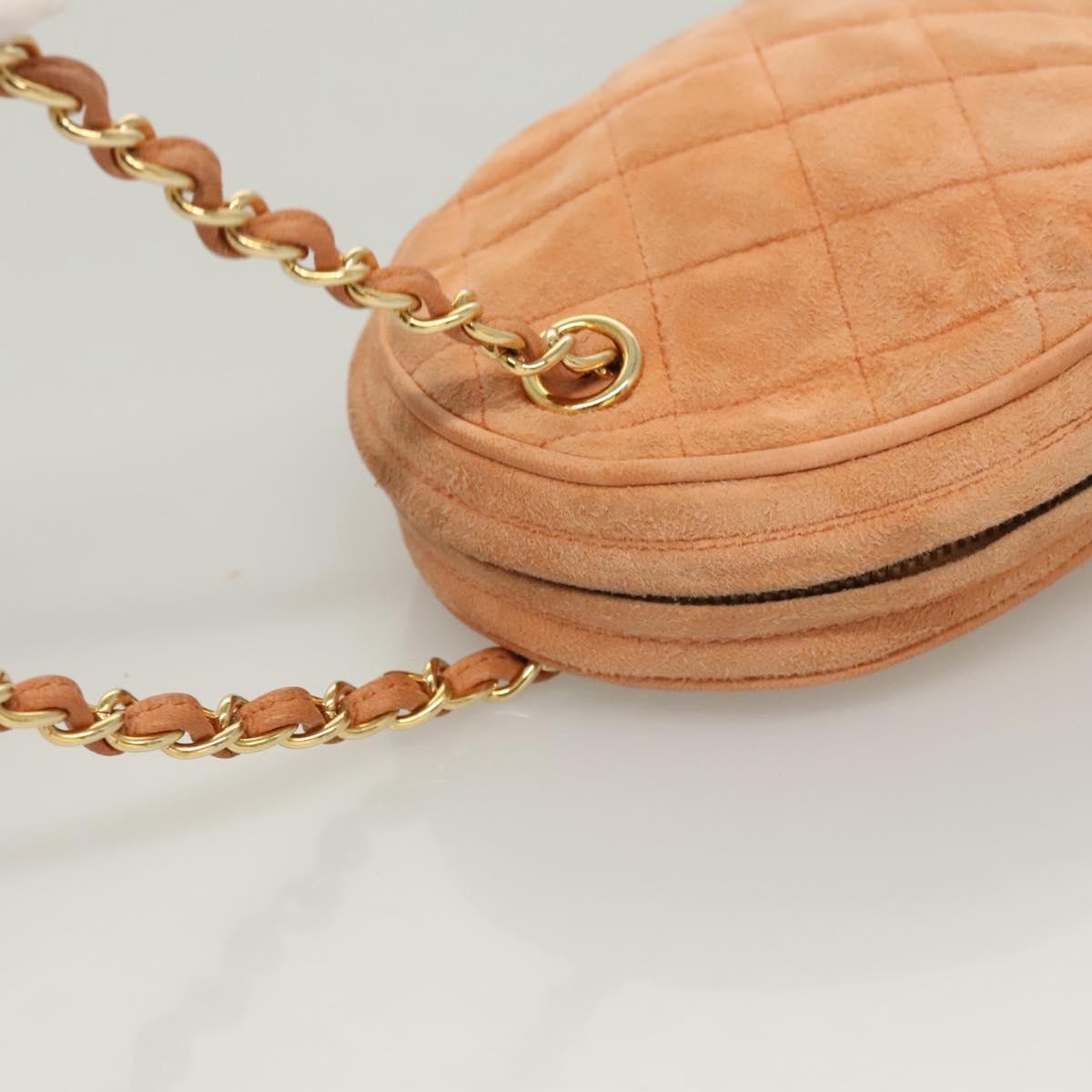 Chanel Coco Charm Wristlet Pouch Multicolor Canvas, ORANGE, SUEDE, Clutche & pouche