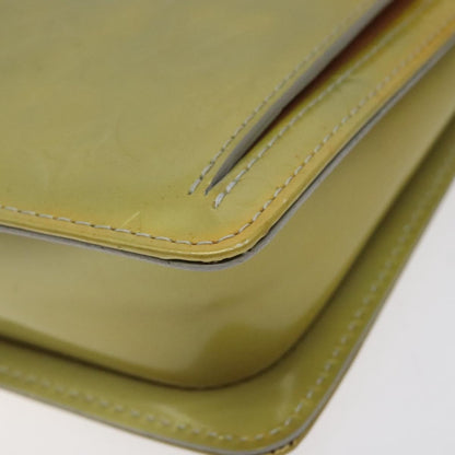 Louis Vuitton Mott Handbag Monogram Vernis, BEIGE, PATENT_LEATHER, Clutche & pouche