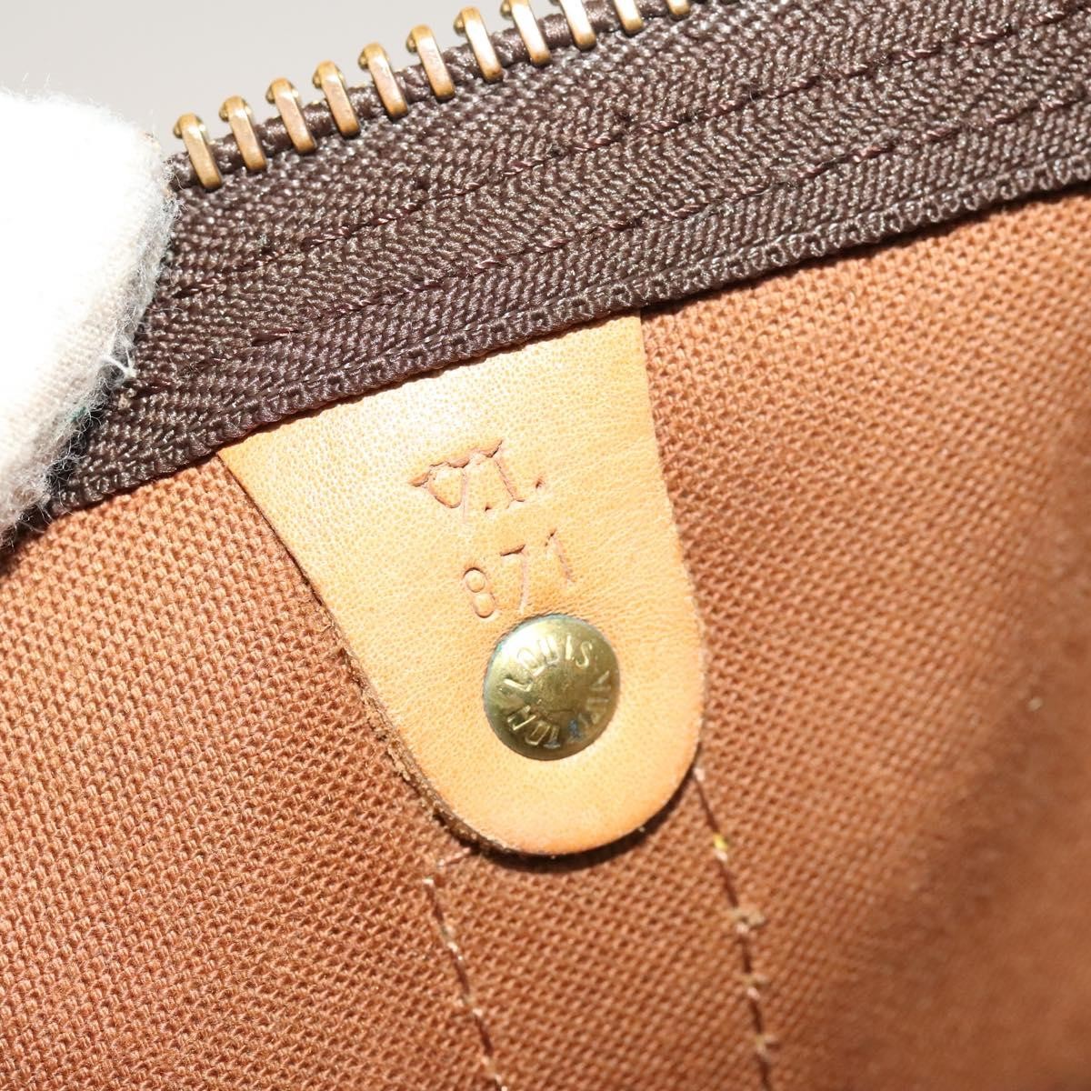 Louis Vuitton Keepall Bag Monogram Canvas, BROWN, CANVAS, Travel bag