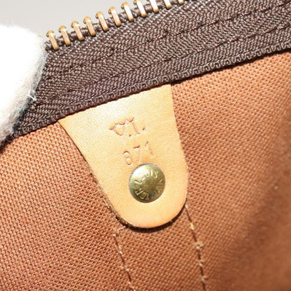Louis Vuitton Keepall Bag Monogram Canvas, BROWN, CANVAS, Travel bag