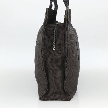 Hermes Fourre-tout Herline Canvas, Gray, Canvas, Tote Bag