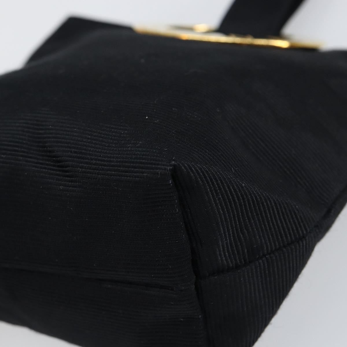 Celine Circle Logo Pouch Nylon, BLACK, NYLON, Clutche & pouche