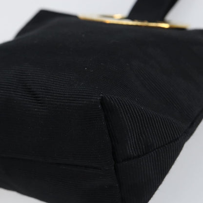 Celine Circle Logo Pouch Nylon, BLACK, NYLON, Clutche & pouche