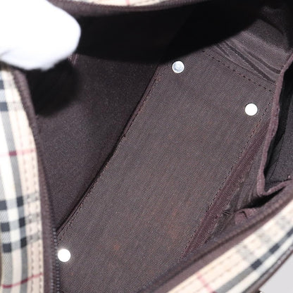 Burberry Nova Check Bowling Bag Canvas, BEIGE, CANVAS, Travel bag