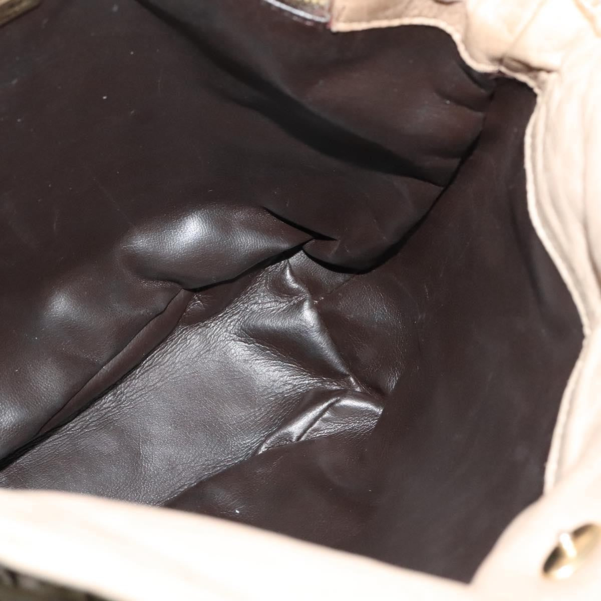 Bottega Veneta Drawstring Shoulder Bag Intrecciato Nappa, BEIGE, LEATHER, Shoulder bag