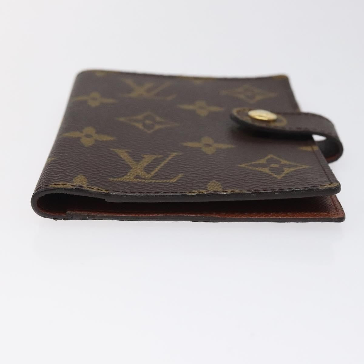Louis Vuitton Agenda Cover Monogram Canvas, BROWN, CANVAS, Wallets