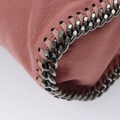 Stella McCartney Falabella Fold Over Crossbody Bag Shaggy Deer, PINK, POLYESTER, Crossbody bag