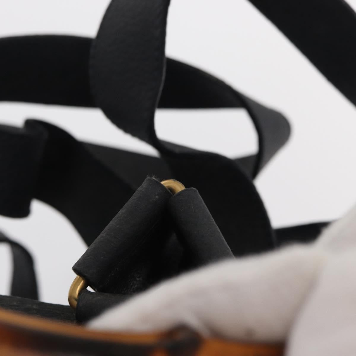 Gucci Vintage Bamboo Backpack Suede, NAVY, SUEDE, Backpack