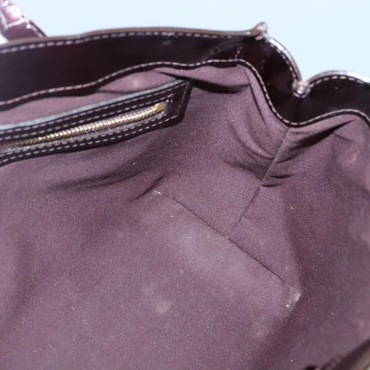 Louis Vuitton Wilshire Handbag Monogram Vernis, PURPLE, PATENT_LEATHER, Handbag