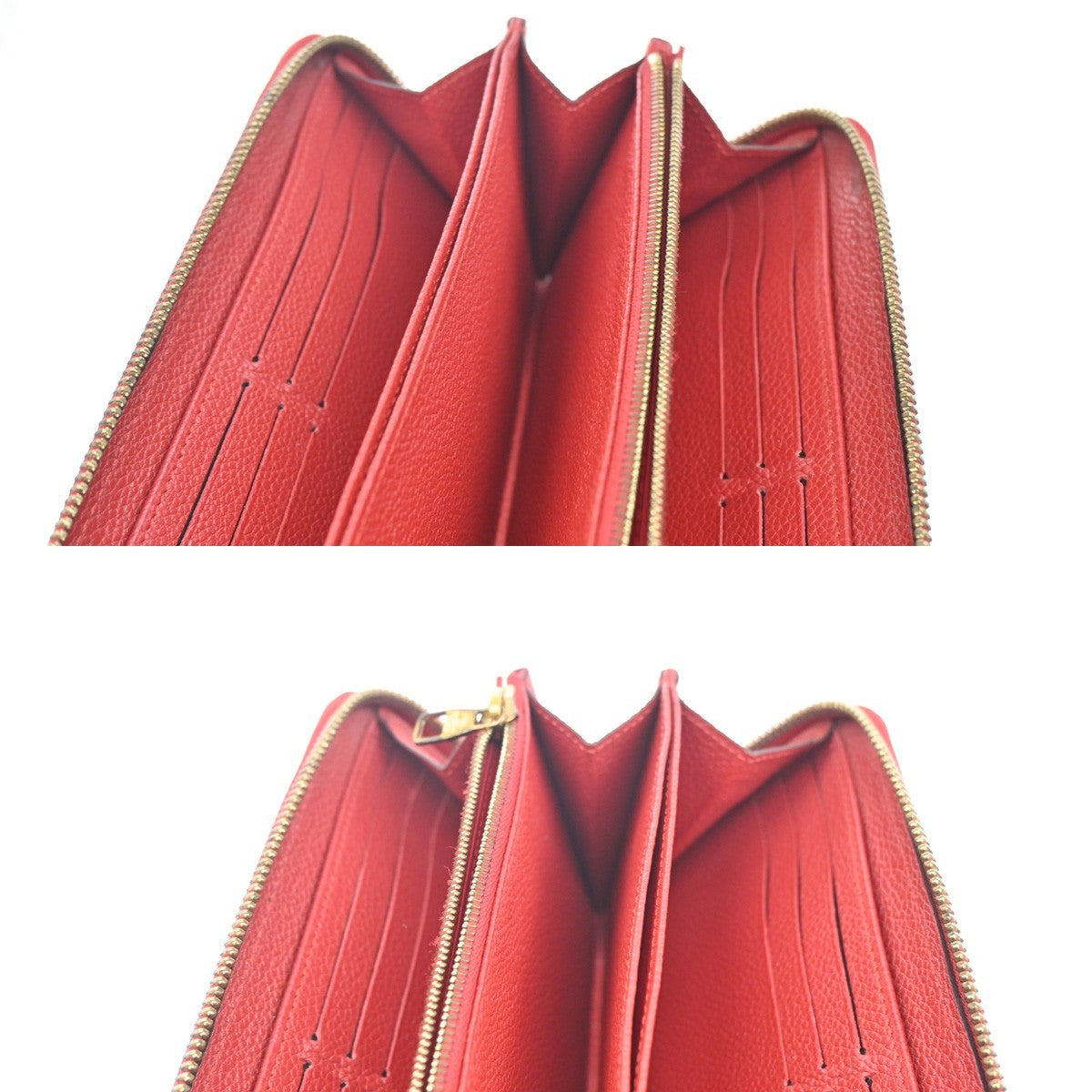 Louis Vuitton Portefeuille zippy Monogramme Empreinte Monogramme Empreinte, RED, LEATHER, Wallets