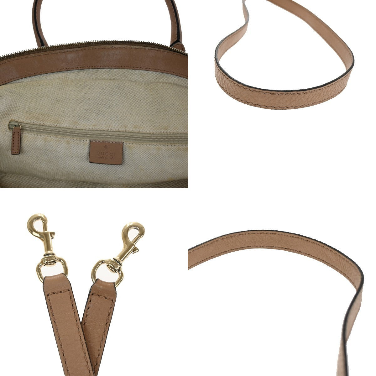 Gucci Sukey Convertible Boston Bag Diamante Canvas, BROWN, CANVAS, Tote bag