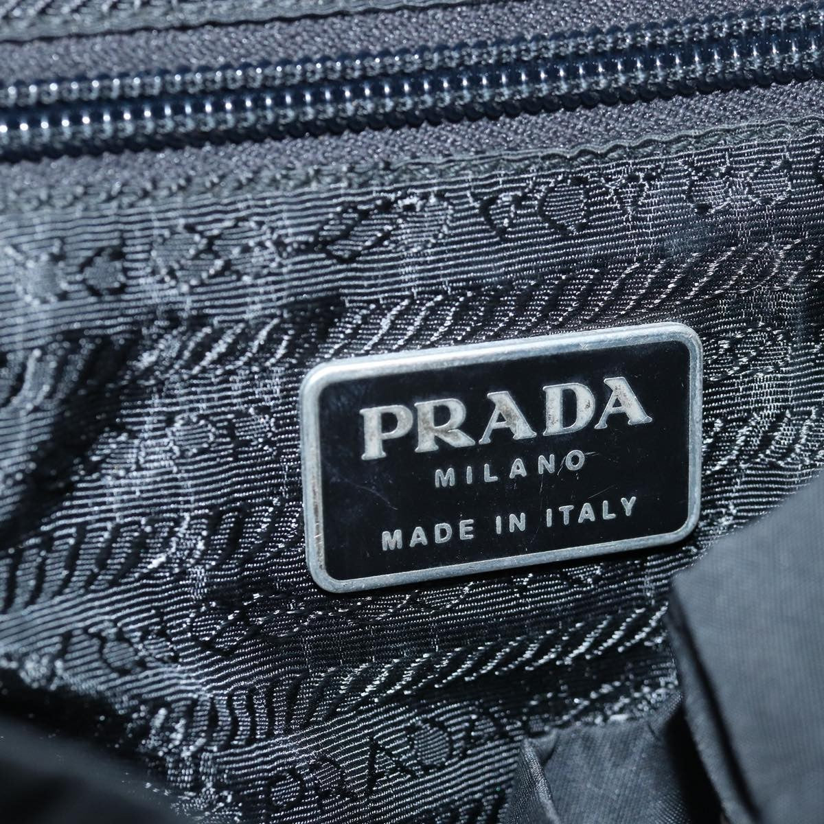 Prada Double Front Pocket Backpack Tessuto, BLACK, NYLON, Backpack