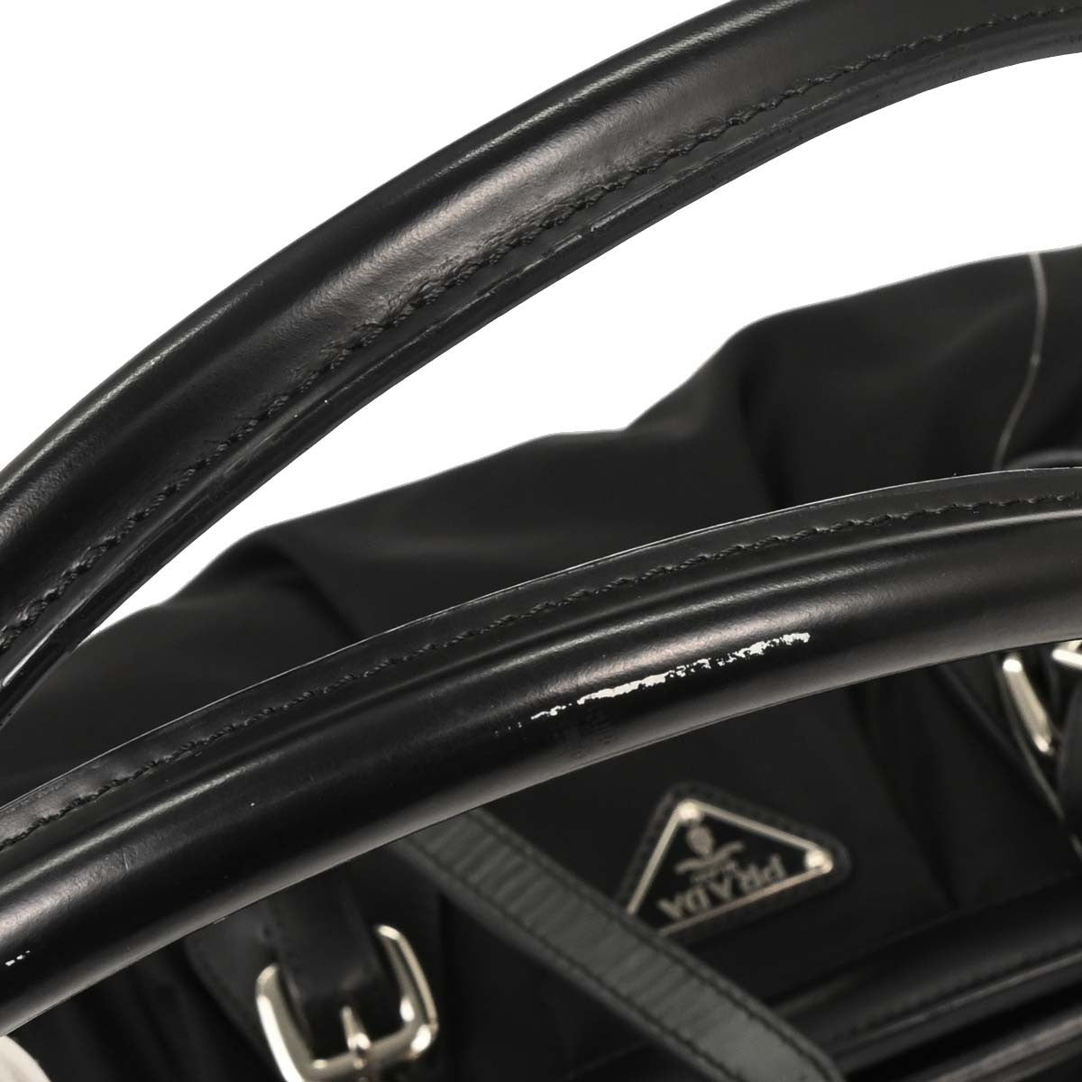 Prada Vintage Shoulder Bag Tessuto, BLACK, NYLON, Shoulder bag